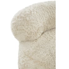 Dolly Faux Fur Swivel Accent Chair